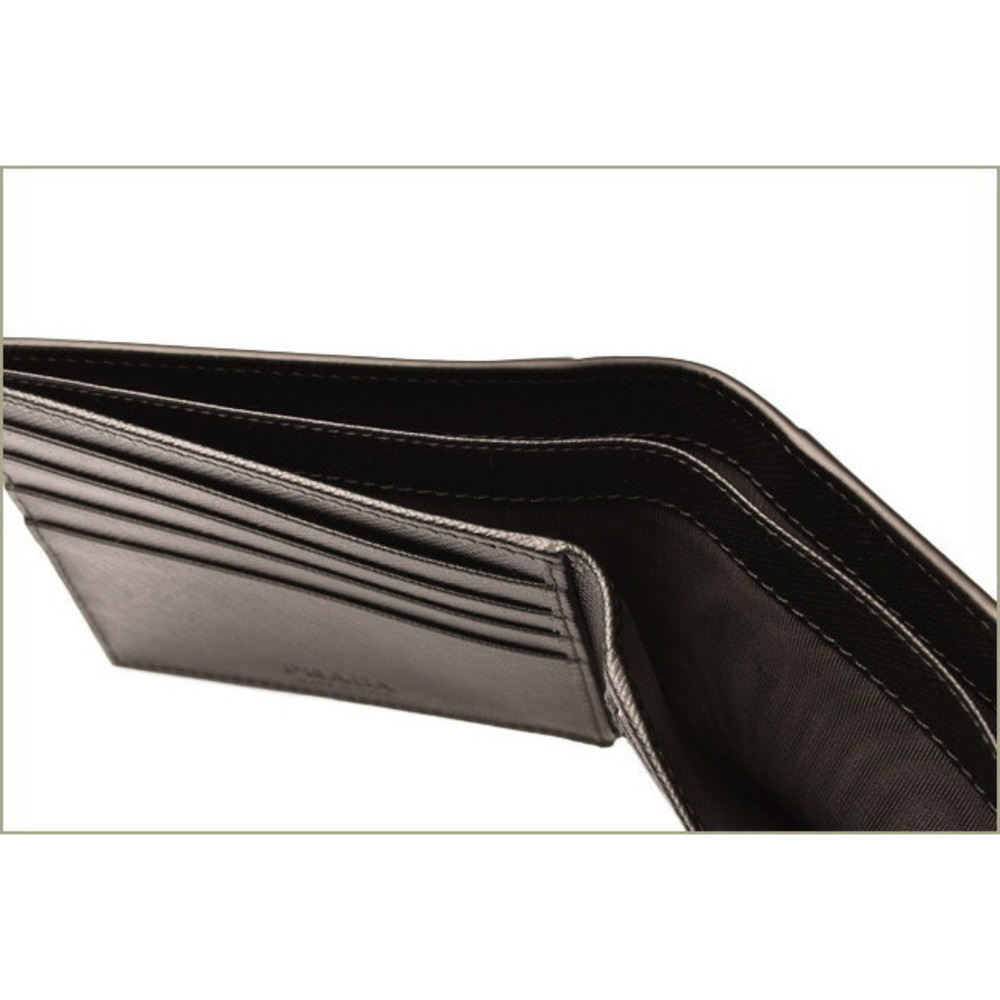 Prada Folding Wallet Patchwork Black Azzurro - image 6